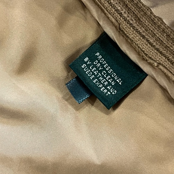 Lauren Ralph Lauren Quilted Tan and Brown Vest Women’s Size XL - Picture 6 of 9